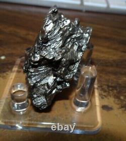LARGE 122GM CAMPO DEL CIELO METEORITE CRYSTAL! GREAT PIECE LARGE SIZE With STAND