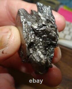 LARGE 122GM CAMPO DEL CIELO METEORITE CRYSTAL! GREAT PIECE LARGE SIZE With STAND