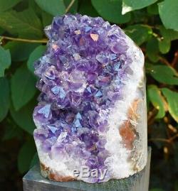 LARGE REIKI ENERGY NATURAL AMETHYST RAW PIECE CALMING CRYSTAL STONE GIFT 1687g