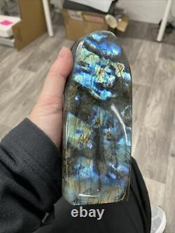 Labradorite Standing Piece Lovely Flash Mined Madagascar 1.276kg (19)