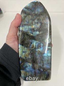 Labradorite Standing Piece Lovely Flash Mined Madagascar 1.276kg (19)