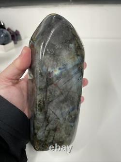 Labradorite Standing Piece Lovely Flash Mined Madagascar 1.276kg (19)