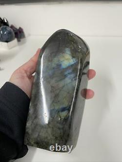 Labradorite Standing Piece Lovely Flash Mined Madagascar 1.276kg (19)