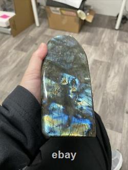 Labradorite Standing Piece Lovely Flash Mined Madagascar 1.276kg (19)