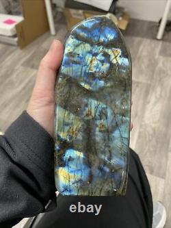 Labradorite Standing Piece Lovely Flash Mined Madagascar 1.276kg (19)