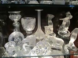 Lalique Crystal 48-Piece Collection Plus Shop Sign Pick up only