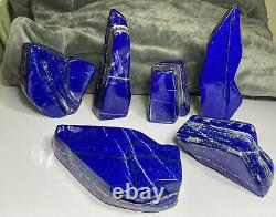 Lapis Lazuli Grade AAA Quality Free Forms tumbled Wholesale 4.6KG 6 Pieces lot