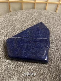 Lapis Piece Of Stone Blue Slab Polished Smooth Rock 1Lb4oz Geology 6x4.5