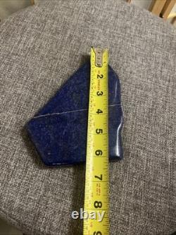 Lapis Piece Of Stone Blue Slab Polished Smooth Rock 1Lb4oz Geology 6x4.5