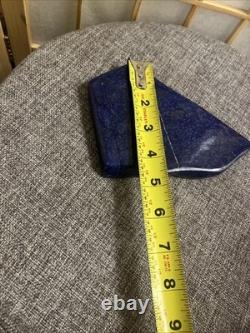 Lapis Piece Of Stone Blue Slab Polished Smooth Rock 1Lb4oz Geology 6x4.5