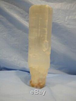 Large 23.5cm White Translucent Selenite Tower Gemstone 1.8kg Stone Piece Harmony