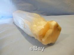 Large 23.5cm White Translucent Selenite Tower Gemstone 1.8kg Stone Piece Harmony