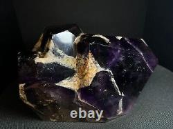 Large Amethyst And Smoky Quartz Cluster- Collectors Piece, Home Decor