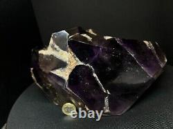 Large Amethyst And Smoky Quartz Cluster- Collectors Piece, Home Decor