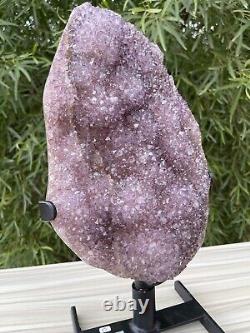 Large Amethyst Crystal With Druzy statement piece