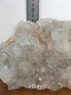Large Apophylite & Calcite Crystal Cluster High Sparkle Display Piece 2kg