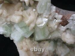 Large Decorator Piece Green Apophyllite & Pink Stilbite Crystal Geode