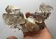 Large High Quality Ny Herkimer Diamond Half Moon Cluster, Collectors Piece-rf
