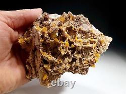 Large Matrix Piece with Gemmy Yellow Wulfenite Crystals
