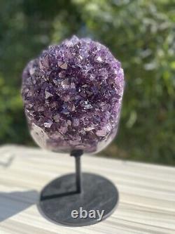 Large Natural Amethyst Crystal Cluster Statement Piece