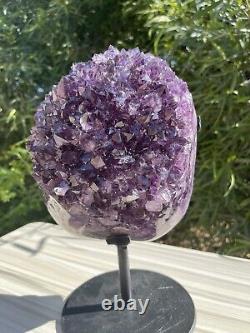 Large Natural Amethyst Crystal Cluster Statement Piece