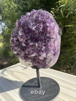 Large Natural Amethyst Crystal Cluster Statement Piece