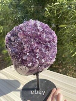 Large Natural Amethyst Crystal Cluster Statement Piece