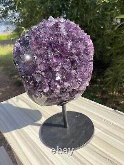 Large Natural Amethyst Crystal Cluster Statement Piece