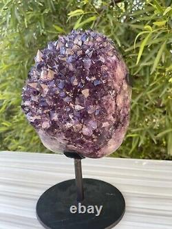 Large Natural Amethyst Crystal Cluster Statement Piece