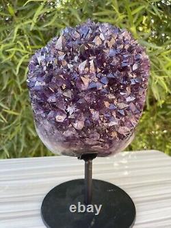 Large Natural Amethyst Crystal Cluster Statement Piece