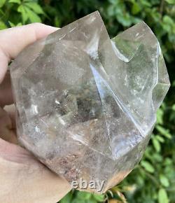 Large Piece Of Lodalite Garden Scenic Quartz Crystal Gemstone Freeform With Base