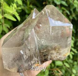 Large Piece Of Lodalite Garden Scenic Quartz Crystal Gemstone Freeform With Base