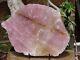 Large Polished Rose Quartz Crystal Display Piece With Stand