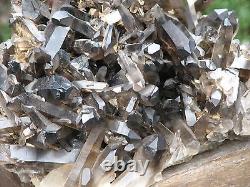 Large Raw Smokey Quartz Crystal Cluster 2.4KG Rough Collector Piece Omni New Age