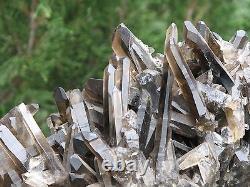 Large Raw Smokey Quartz Crystal Cluster 2.4KG Rough Collector Piece Omni New Age