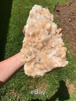 Large Stilbite with Apophyllite Crystal Gemstone 10.2 lbs showcase piece