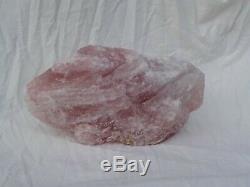 Large natural piece of Rose Quartz, 7.3kg