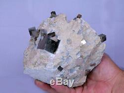 Large piece of Cubic Pyrite Crystal on matrix Spain 14 X 12 X 11cm 2103gr