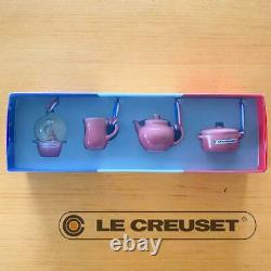 Le Creuset Miniature Ornament Collection 4 Pieces Unused Rose Quartz Color