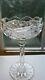 Lead Crystal Compote Sawtooth Trim & Foot Excellent Vintage Rare Piece