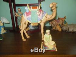 Lenox Renaissance Nativity Set 21 Pieces Standing Camel, Creche, Crystal Star