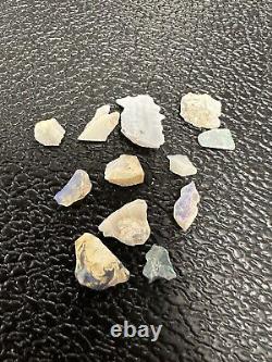Lot Of Black Opals Weight 4.1 Grams (12 Pieces) #BO6