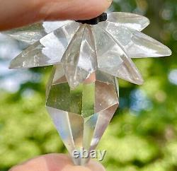 Lot of 10 Antique Crystal Prisms 2pc withStar Tops