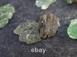 Lot of 10 Moldavite Tektite Pieces from Czech Republic 10 Carats 2.0 Grams