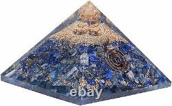 Lot of 10 Piece Lapis Lazuli Orgone Pyramid Vastu Aura Cleansing Emf Protection