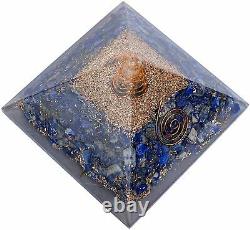 Lot of 10 Piece Lapis Lazuli Orgone Pyramid Vastu Aura Cleansing Emf Protection