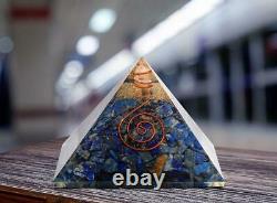 Lot of 10 Piece Lapis Lazuli Orgone Pyramid Vastu Aura Cleansing Emf Protection