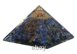 Lot of 10 Piece Lapis Lazuli Orgone Pyramid Vastu Aura Cleansing Emf Protection