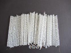 Lot of 53 pcs. Vintage Crystal Glass Swirl Bars For Chandelier Lamp Parts 6 in