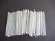 Lot Of 53 Pcs. Vintage Crystal Glass Swirl Bars For Chandelier Lamp Parts 6 In